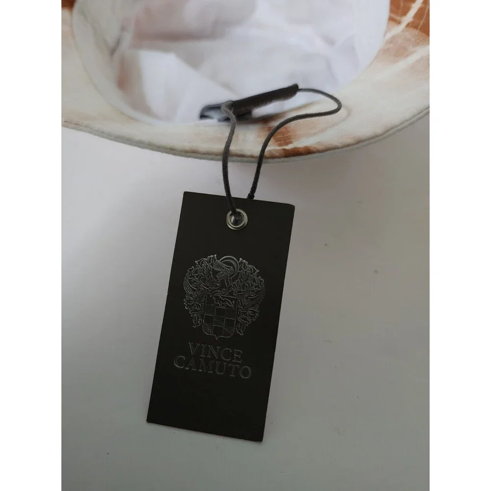 NWT $38 VINCE CAMUTO Tyedye Brown Taupe BUCKET HAT